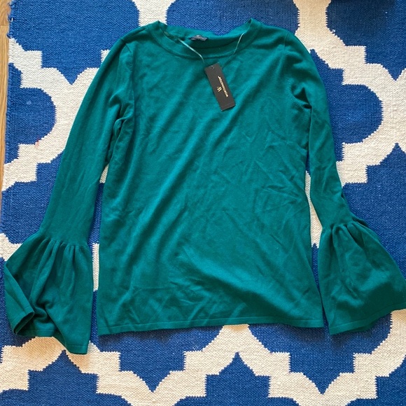 10/$25 Worthington// green bell sleeve too, size MT - Picture 1 of 4